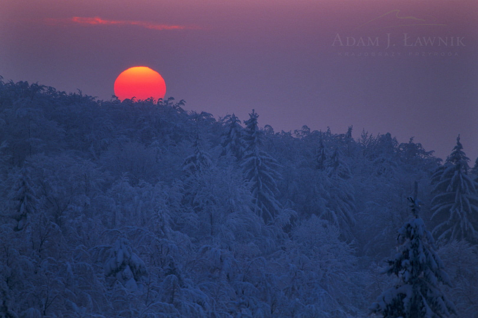 Wschód słońca - Równica w Beskidzie Śląskim